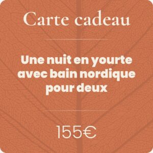 Nuit pour 2 en yourte avec bain nordique