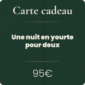 Nuit en yourte pour 2 personnes